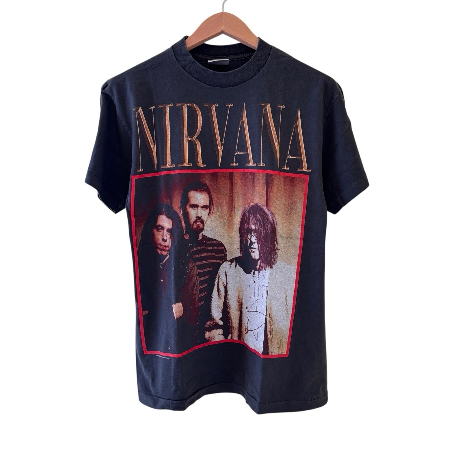 1998 Nirvana Kurt Cobain Flipper Concert Shirt Vintage Rare REPRINT Size Large