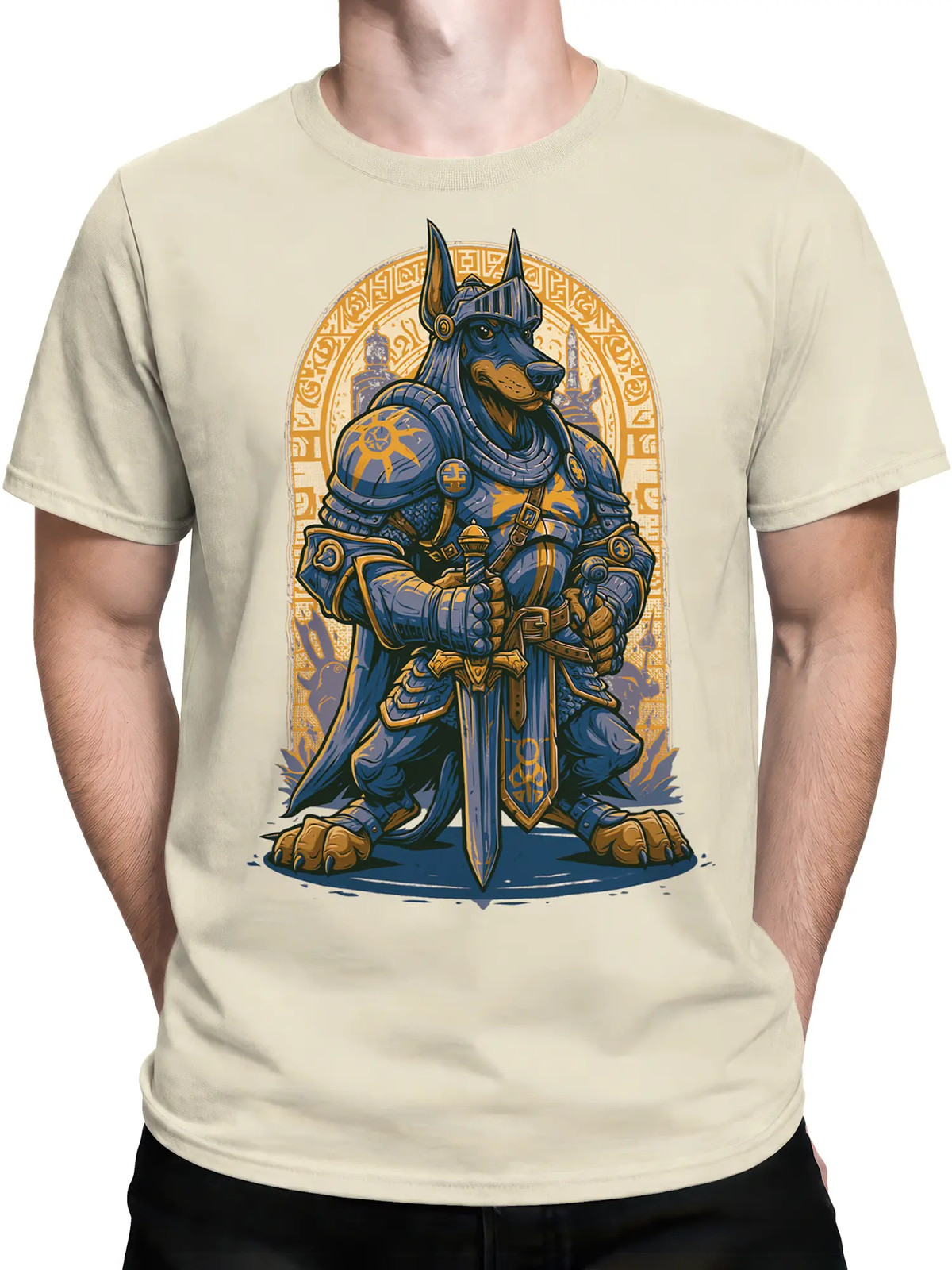 Runic Paladin Doberman T-Shirt | Unisex