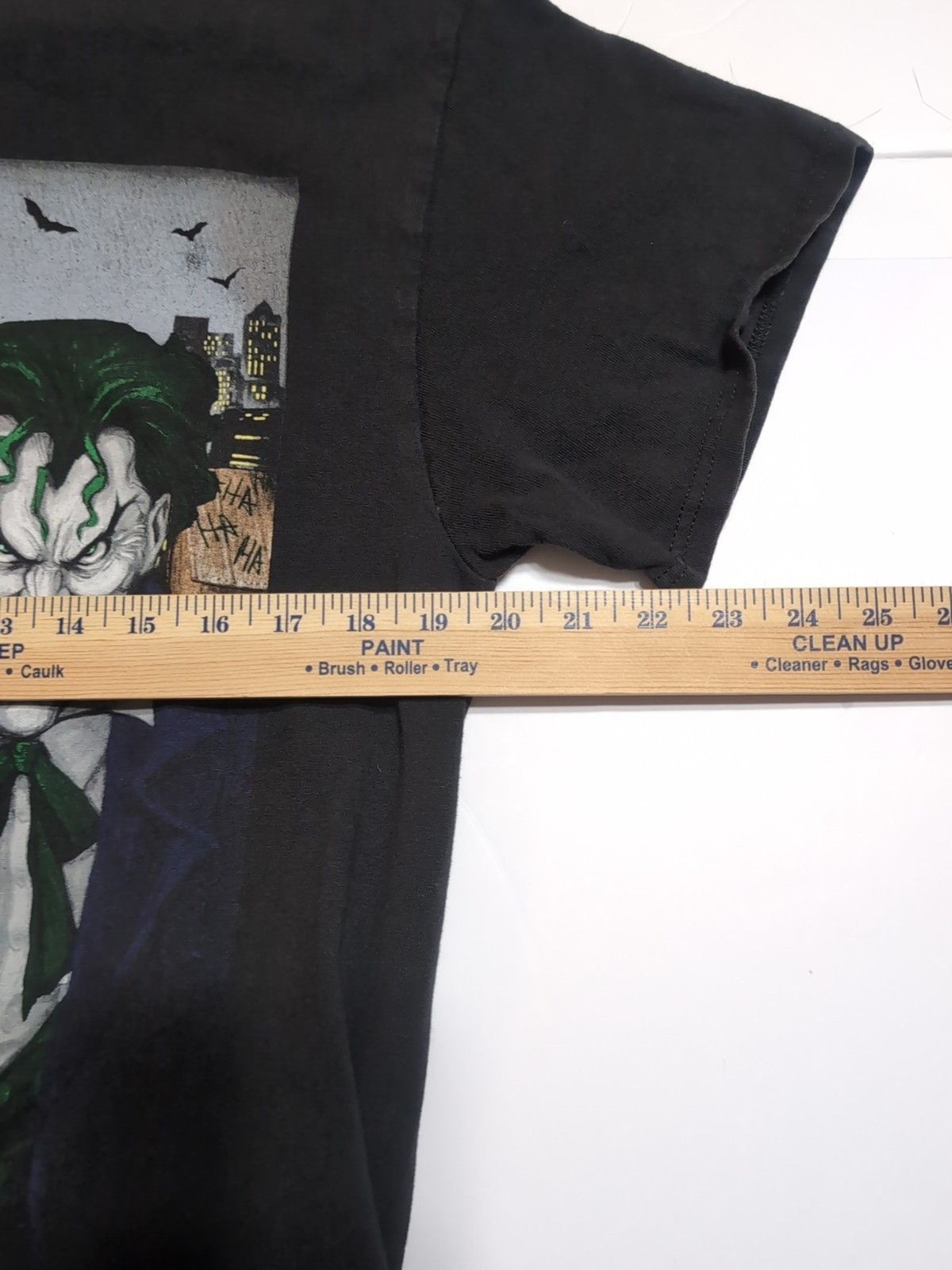 Batman Harley Joker Graphic Tee Large 100% Cotton Collab Art Comic Villains Larg