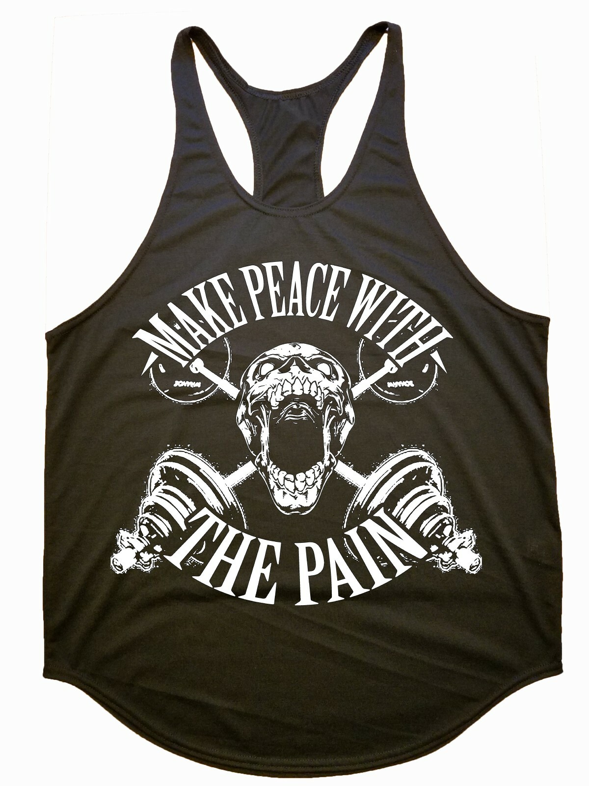 Iron Gods Make Peace w/ The Pain Tank Top, Gym Y-Back Tank, Men&rsquo;s Gym Tank Top