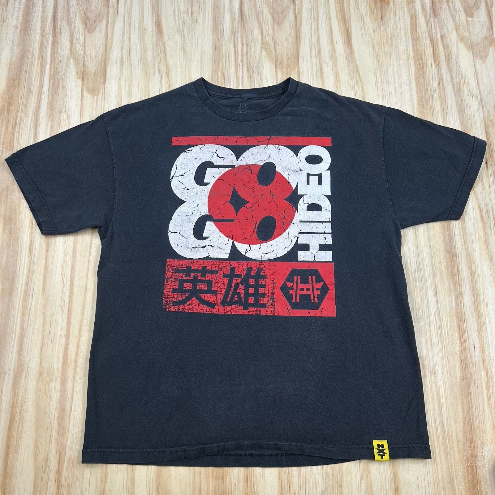 WWE TShirt Hideo Itami Japan Go Go NXT Wrestling Size XL Black