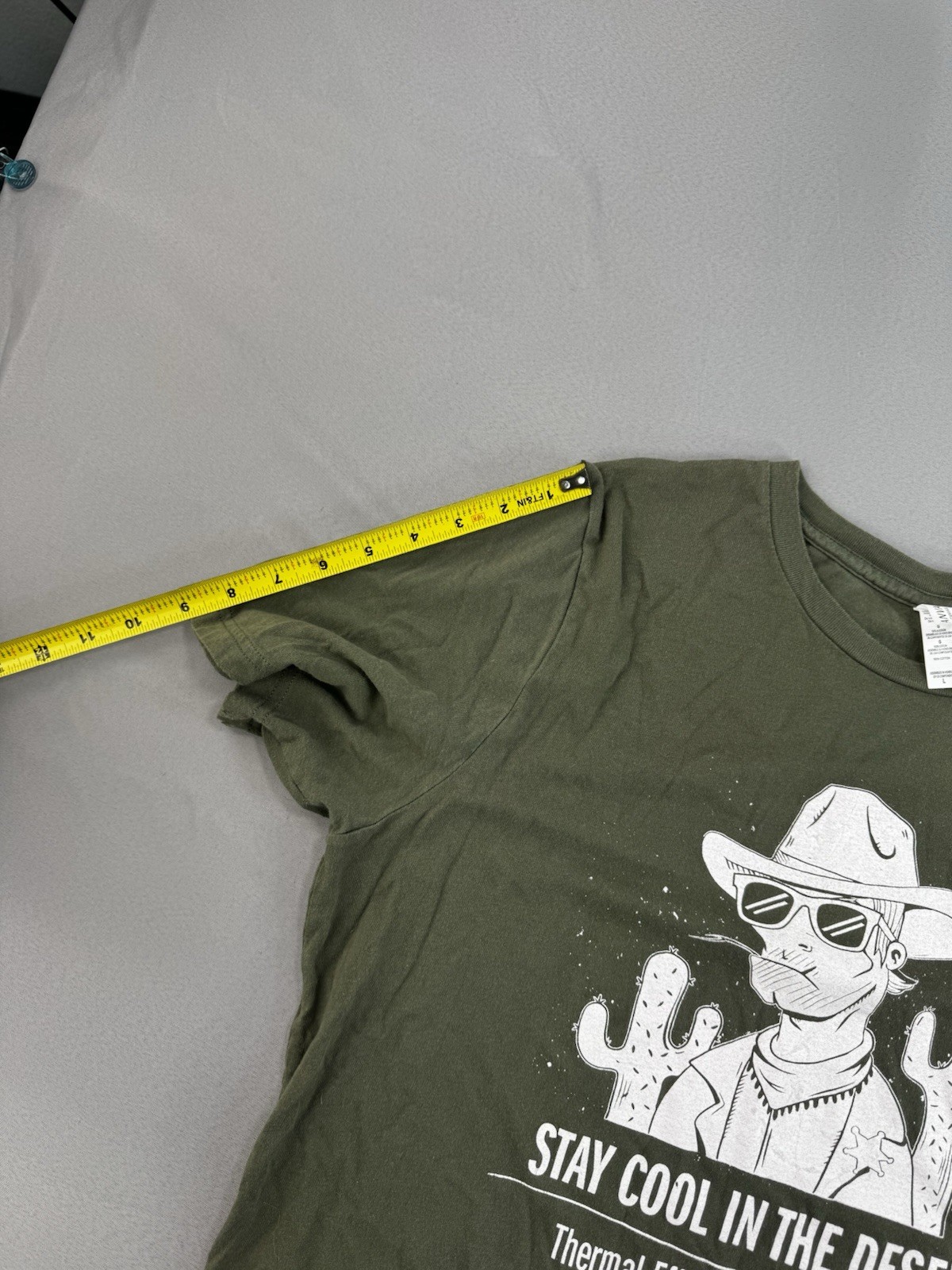 Stay Cool In The Desert T Shirt Mens Size Large Green Thermal Efficiency Anixter
