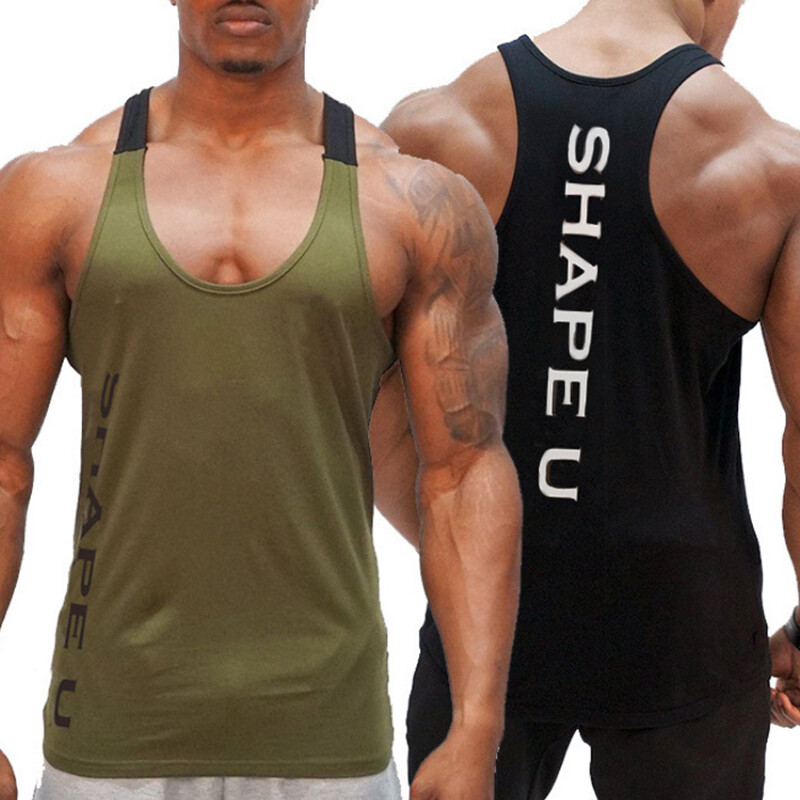 Men&rsquo;s Sleeveless Workout Tank Top Bodybuilding Gym Sports Muscle Fitness T-Shirt