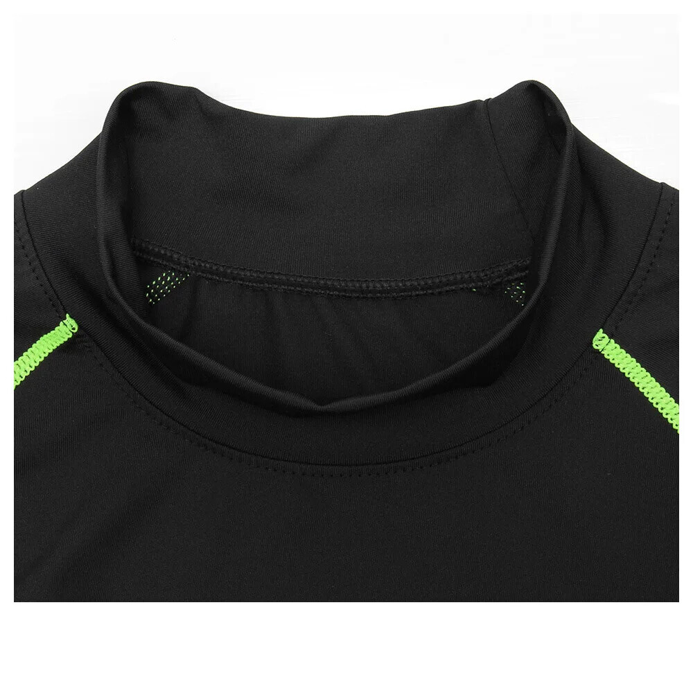 Men Sport T-shirt Quick Dry Bodybuilding Running Long Sleeve Compression Top Gym