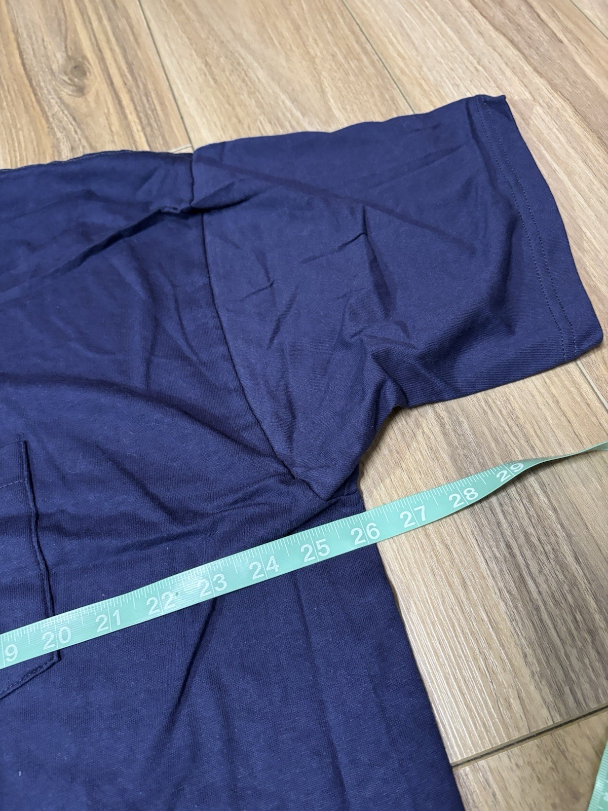 Vintage 90s BVD Dark Blue Pocket Shirt Mens 3XL Blank Cotton Short Sleeve