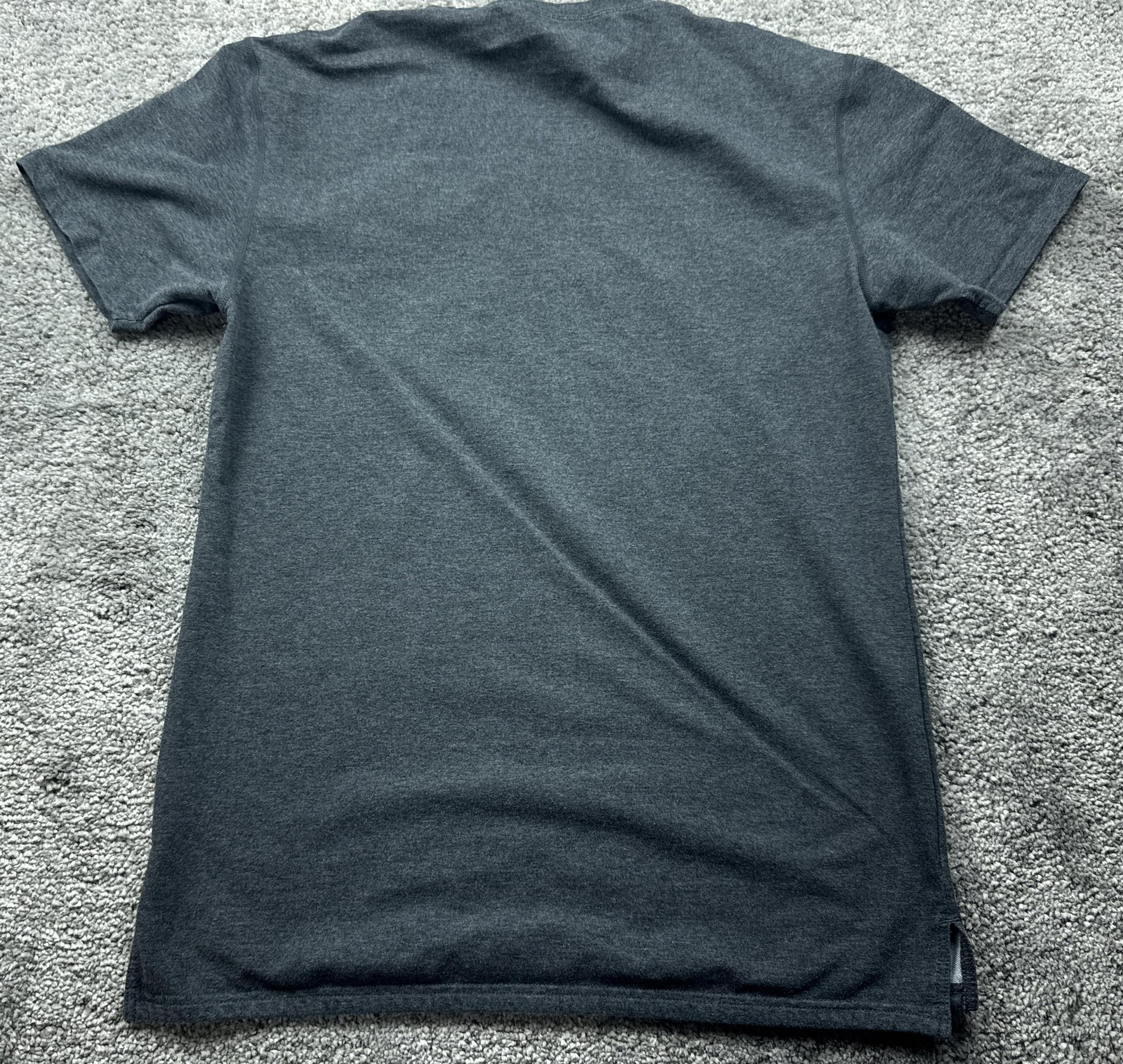 BYLT Shirt Mens Large Gray Drop-Cut Curved Hem Tagless Soft Jersey Tee Casual