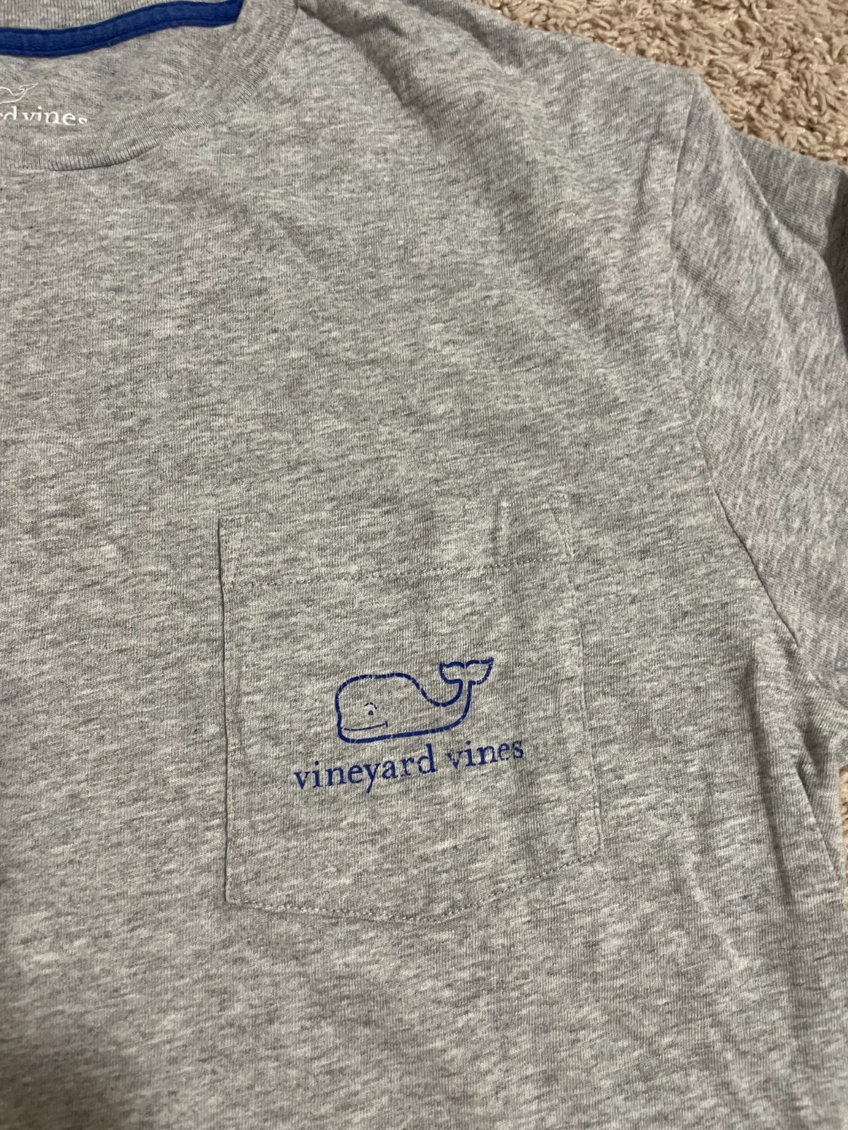 Vineyard Vines Long Sleeve Grey Shirt Men&rsquo;s Size S