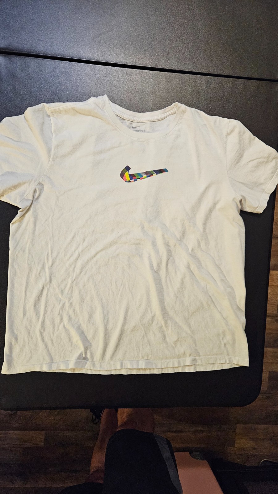 Nike Air Short Sleeve Graphic T-Shirt Mens 2XL White Evolution Of Icons Max