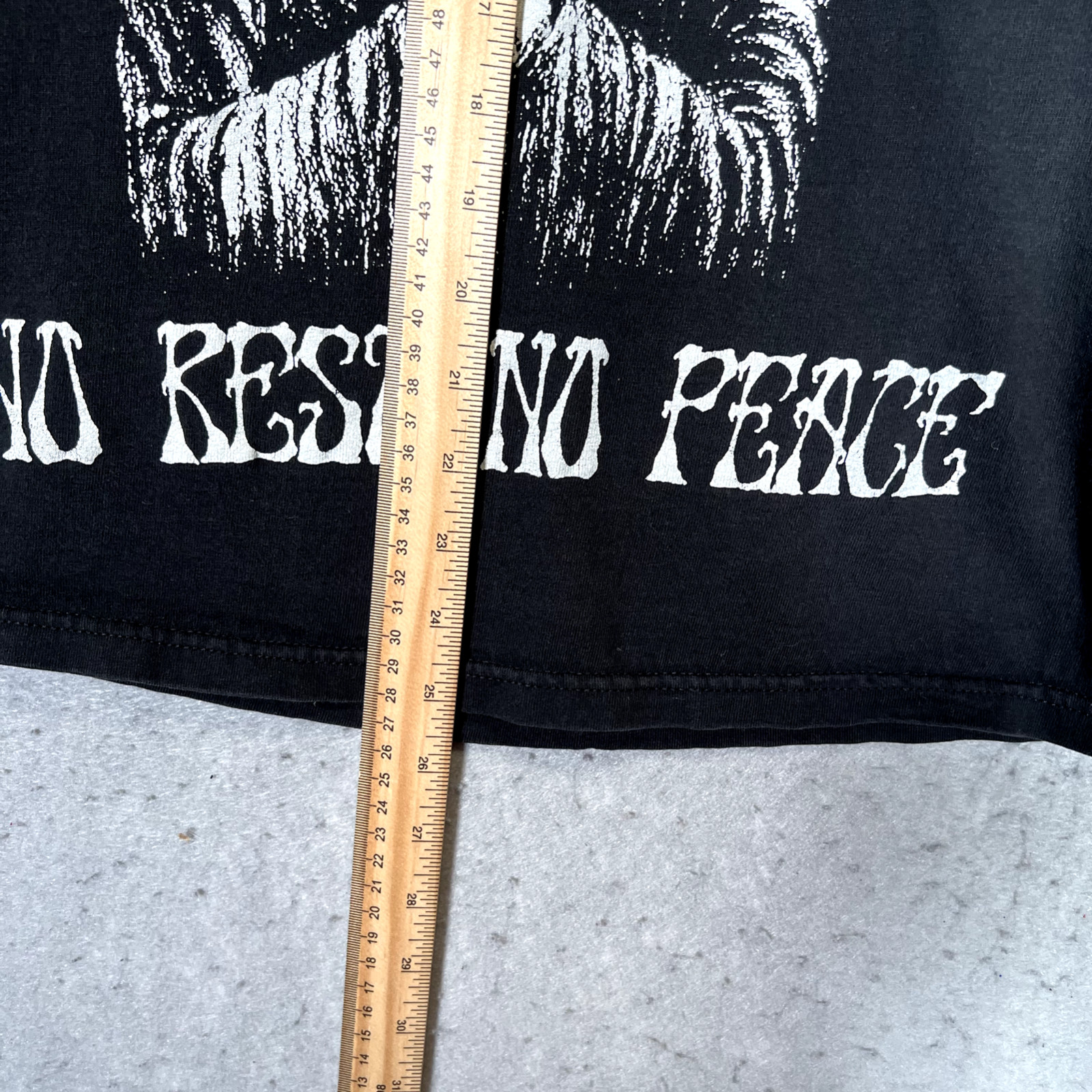 A1 Alpha & Omega No Rest No Peace Shirt Adult Small Black Mens