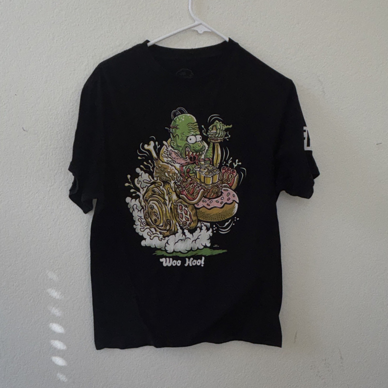 Neff The Simpsons Homer Simpson Black Graphic T-Shirt Men’s M Cotton Tagless