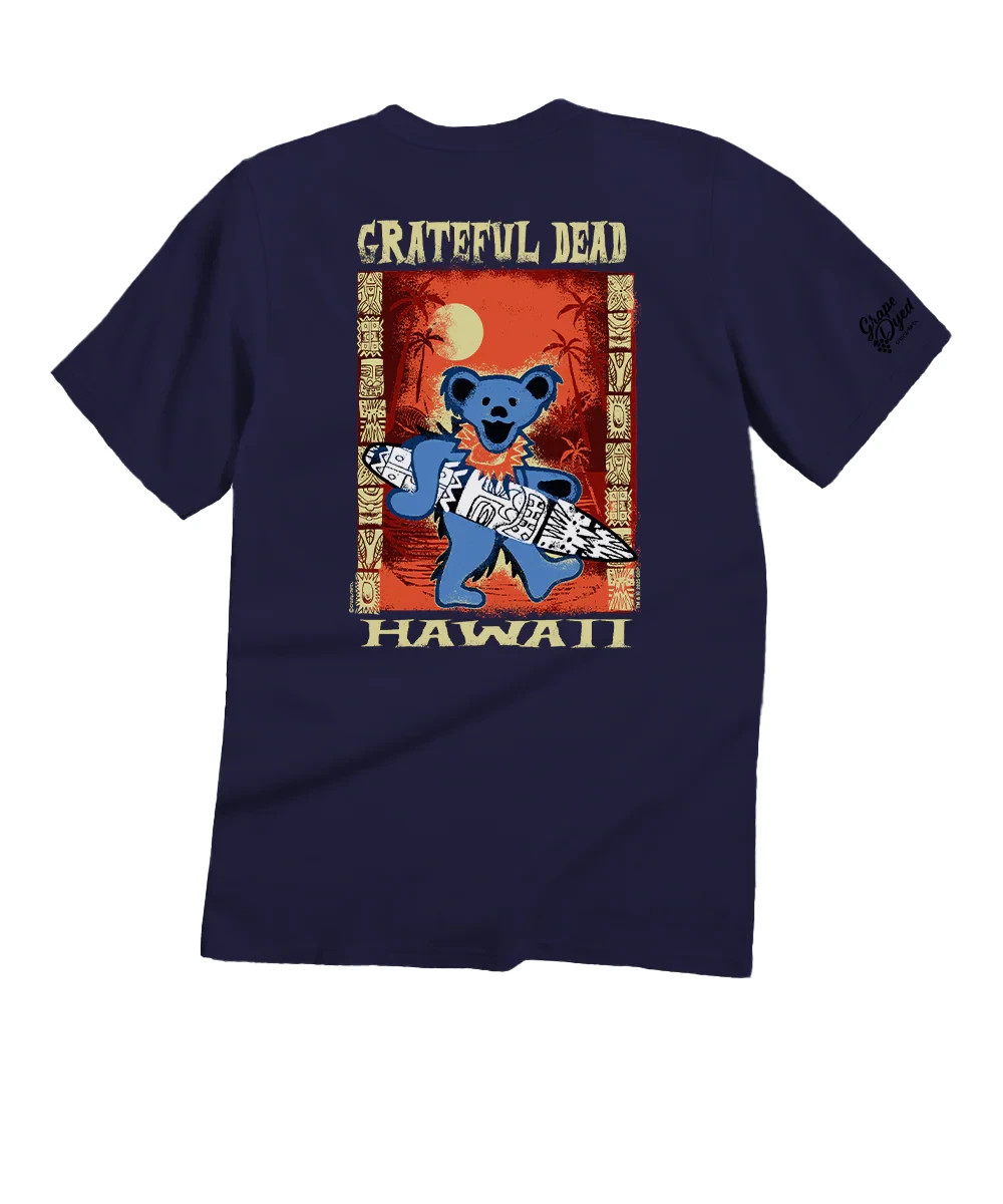 Crazy Shirts Grateful Dead Tiki Bear – Grape Dyed Short Sleeve T-Shirt L NWT