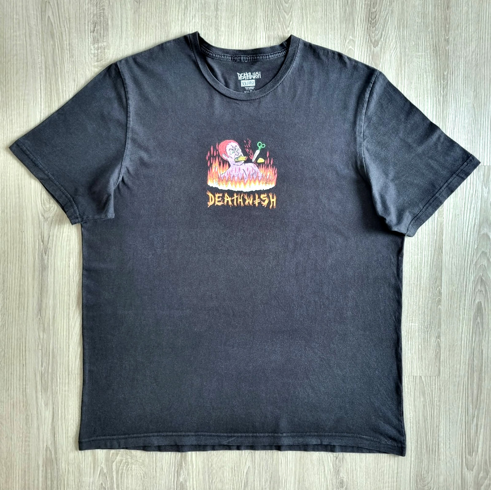 Vintage DEATHWISH Skateboards Shirt XXL Baker Boys Shake Junt Skate Birdhouse