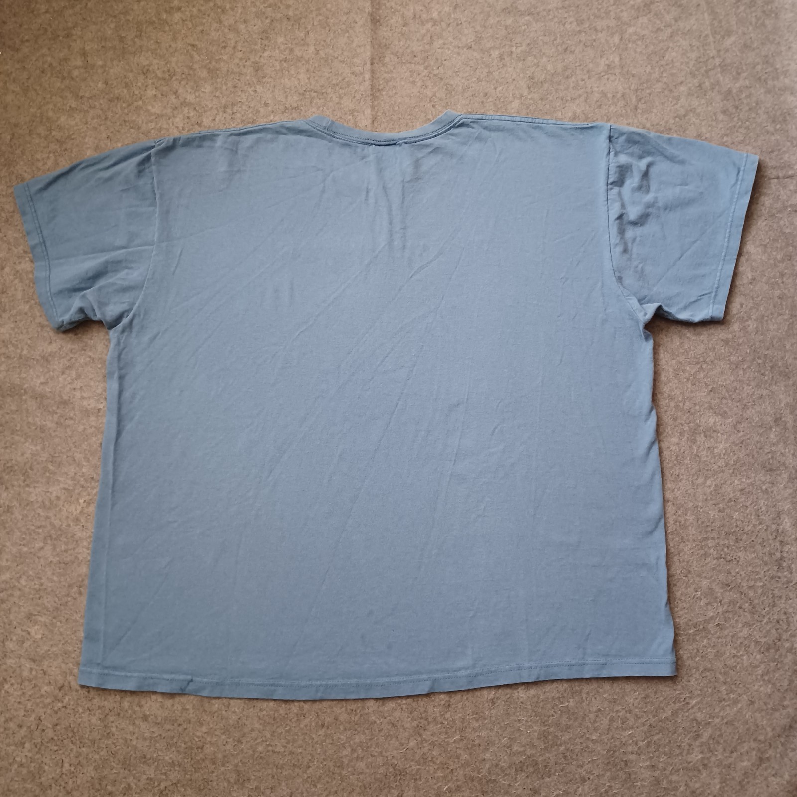 Vtg Nike T Shirt Mens XXL Blue Center Swoosh Embroidered There Is No Finish Line