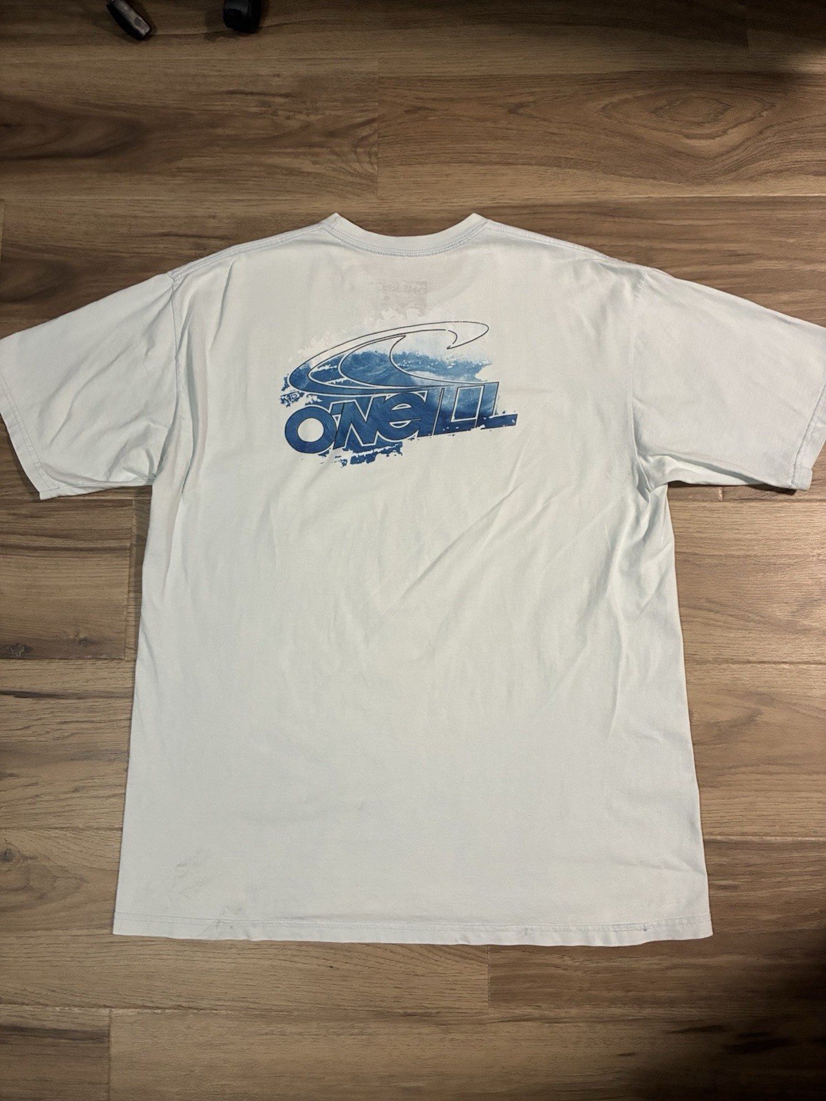 O&rsquo;Neill Surf Y2K Shirt Mens XL Skater White Blue Spellout Logo Double Sided