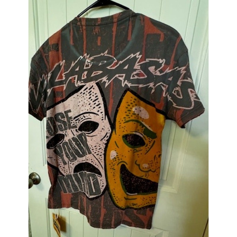 VALABASAS « LAUGH NOW » VINTAGE DATE RED NWT TEE Men&rsquo;s S