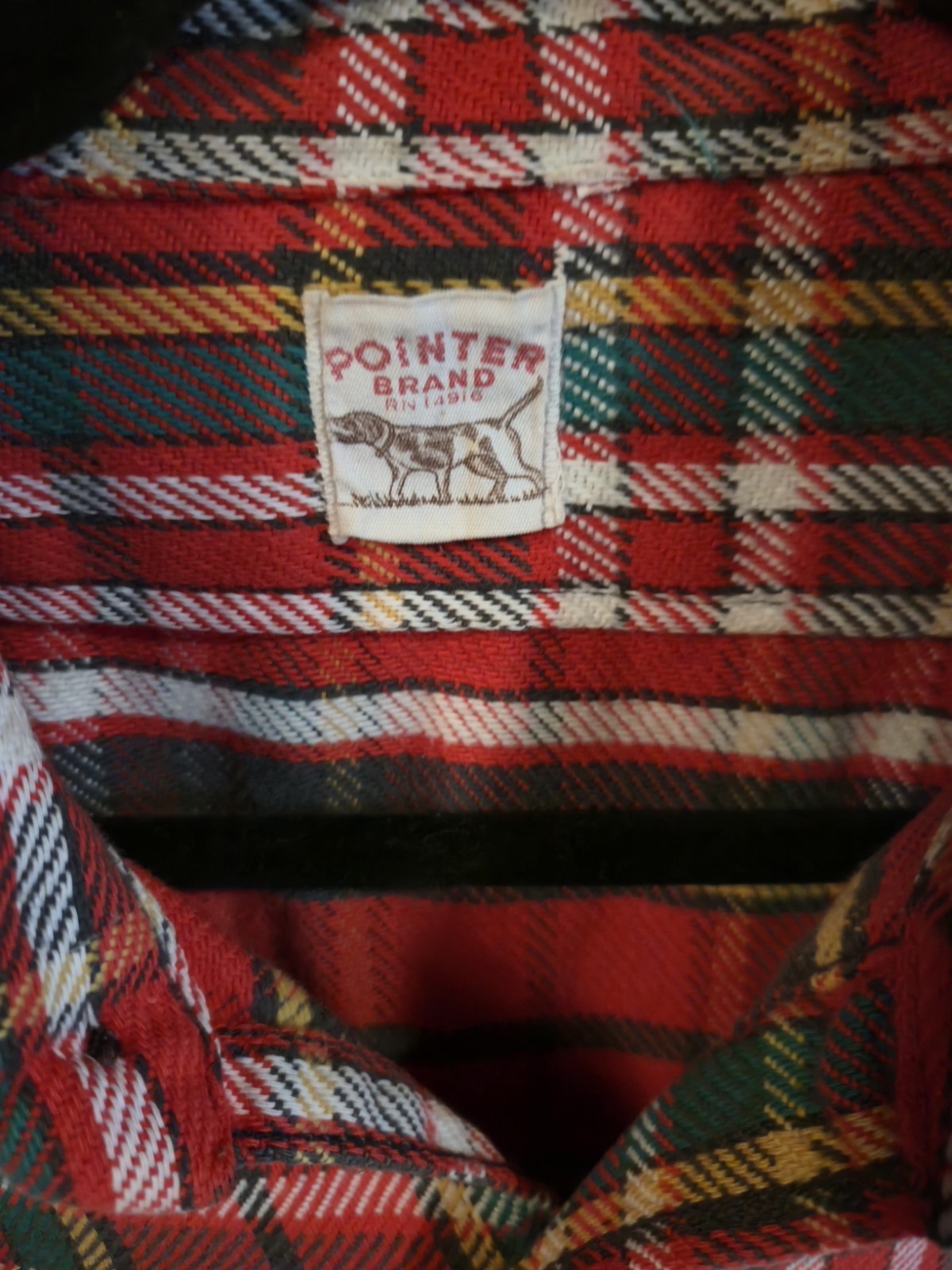True Vintage LC King Pointer Brand Flannel Shirt Made in USA – Size Large