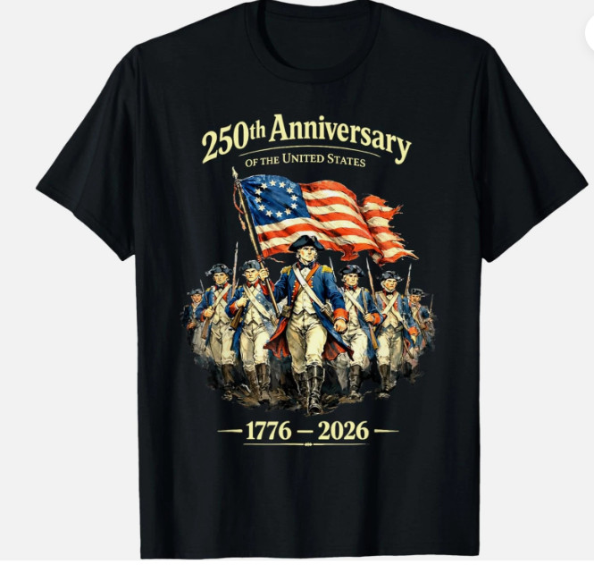 250th Anniversary United States 1776 2026 T-Shirt