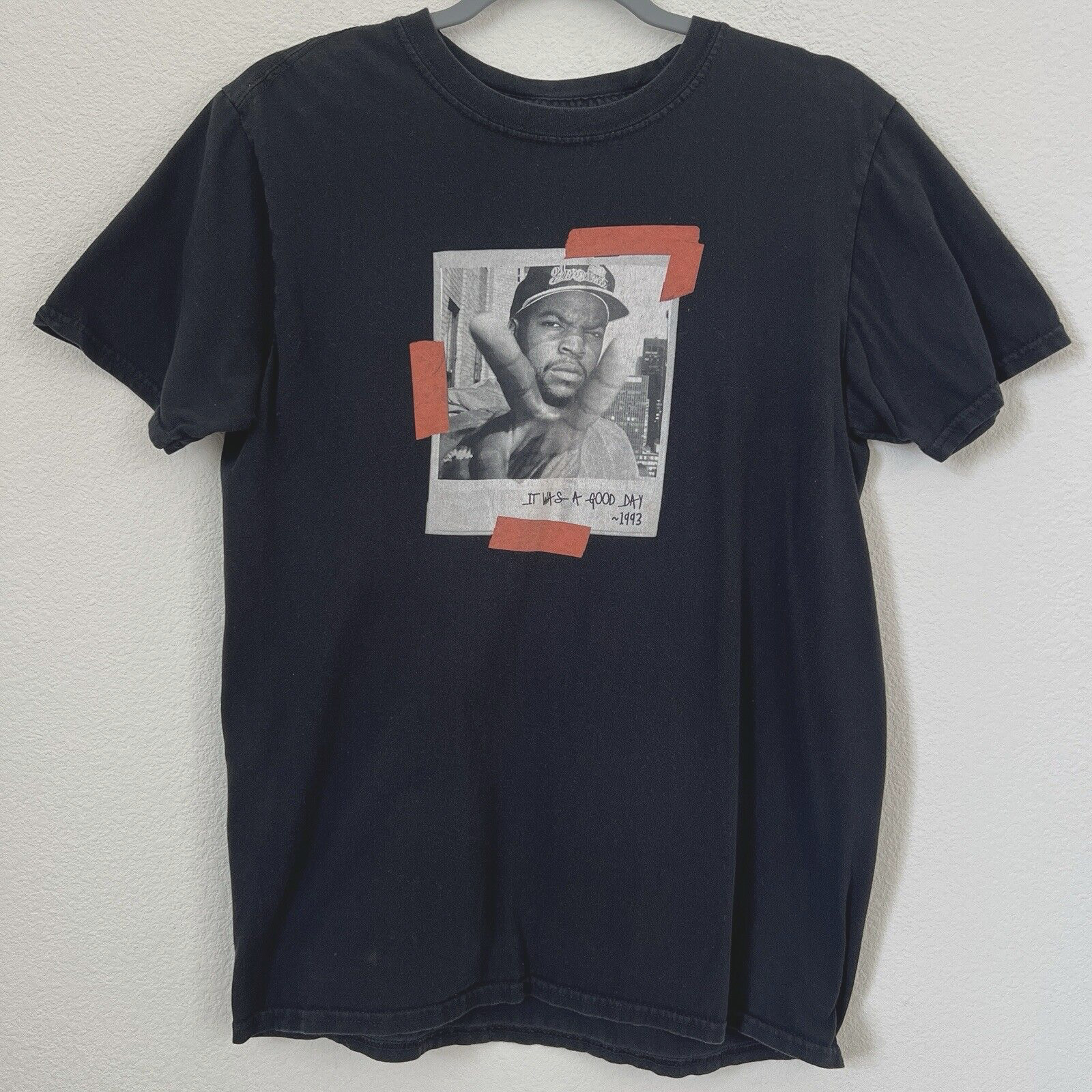 Ice Cube Graphic Shirt « It was a good day » Adult Size M Short sleeve Rap Retro