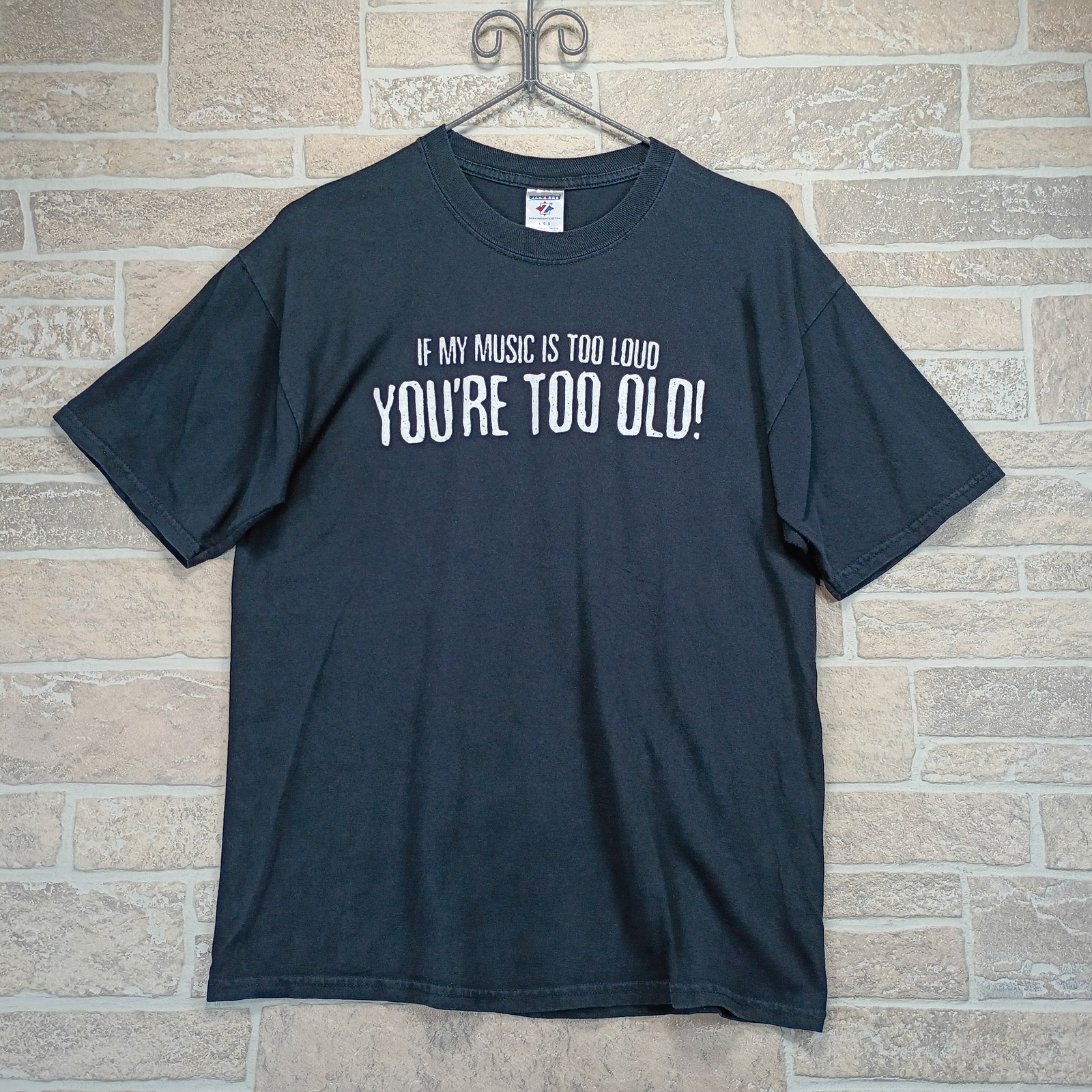 Vintage « If My Music Is Too Loud You&rsquo;re Too Old! » T-Shirt Mens Large Black Humor