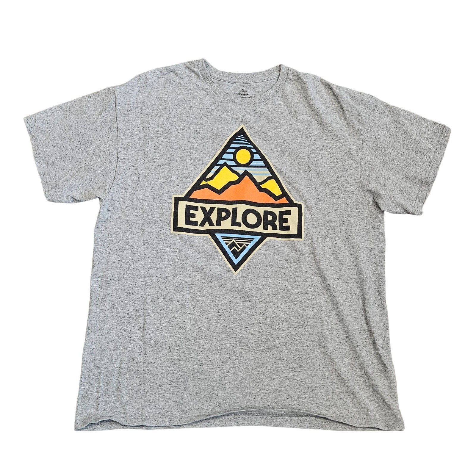 « Explore » Men&rsquo;s Short Sleeve Cotton Blend Graphic T-Shirt Size XL