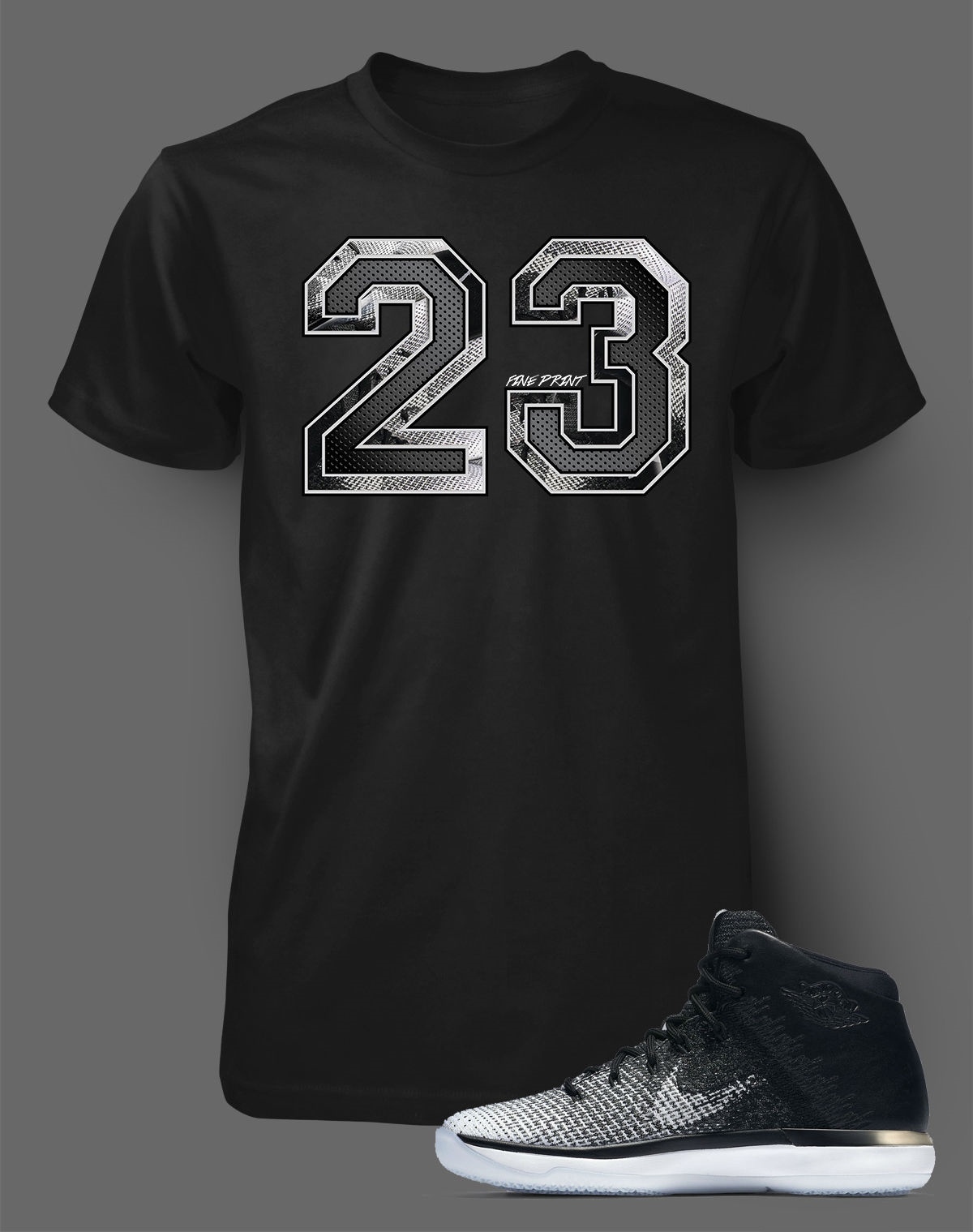 Men&rsquo;s 23 Sport Tee Shirt to Complement AIR Jordan 31 FINE PRINT Sneaker T
