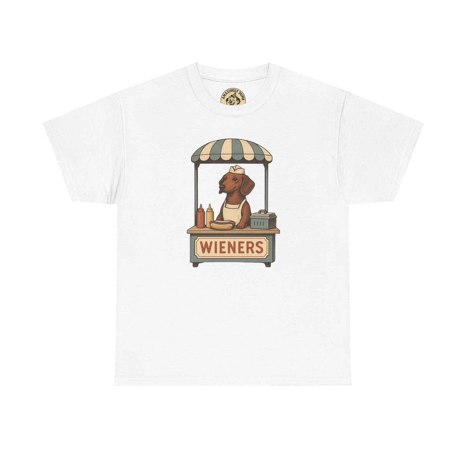Wieners! Hot Dog Stand Unisex Heavy Cotton Tee Funny Dog Shirt Dachshund Cookout