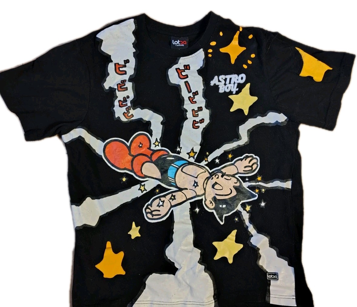Astro Boy Mens Large Lotka Anime Red Boots American Thunder Anime T-Shirt Tee