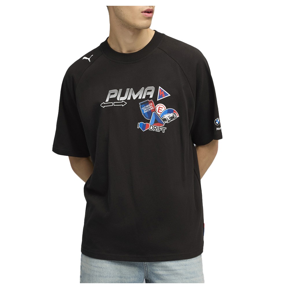 PUMA Bmw M Motorsport Motorsport Graphic Crew Neck Short Sleeve T-Shirt Mens Siz