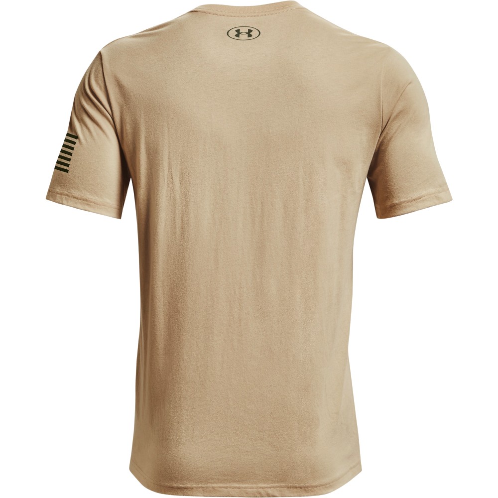 Under Armour 1370811 Men&rsquo;s UA Freedom Logo T-Shirt, Desert Sand, Medium