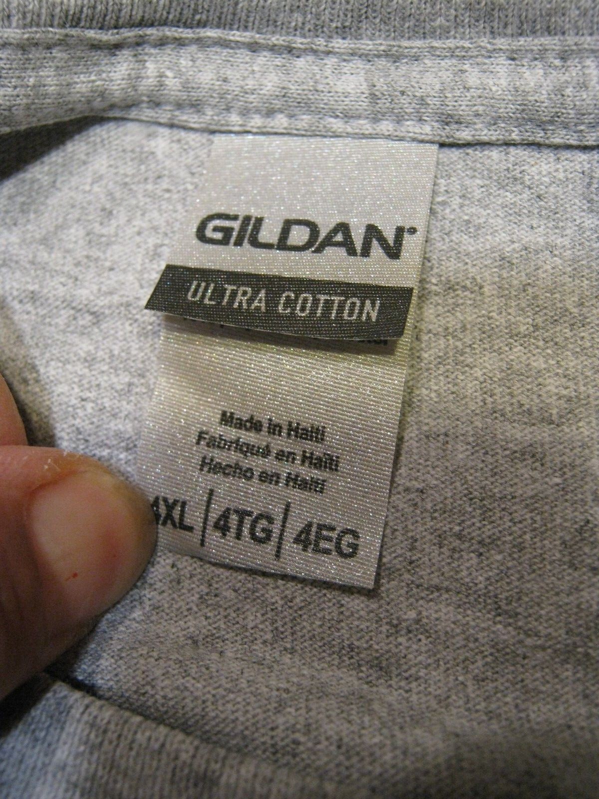 Unisex ?? GILDAN Heavy Cotton Official Sleepshirt SMOKEY T-shirt Grey 4XL