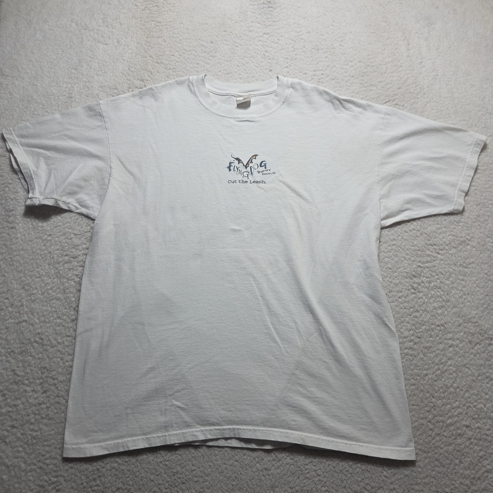 Vintage Ralph Steadman Flying Dog Brewery T Shirt Size 2XL Graphic White