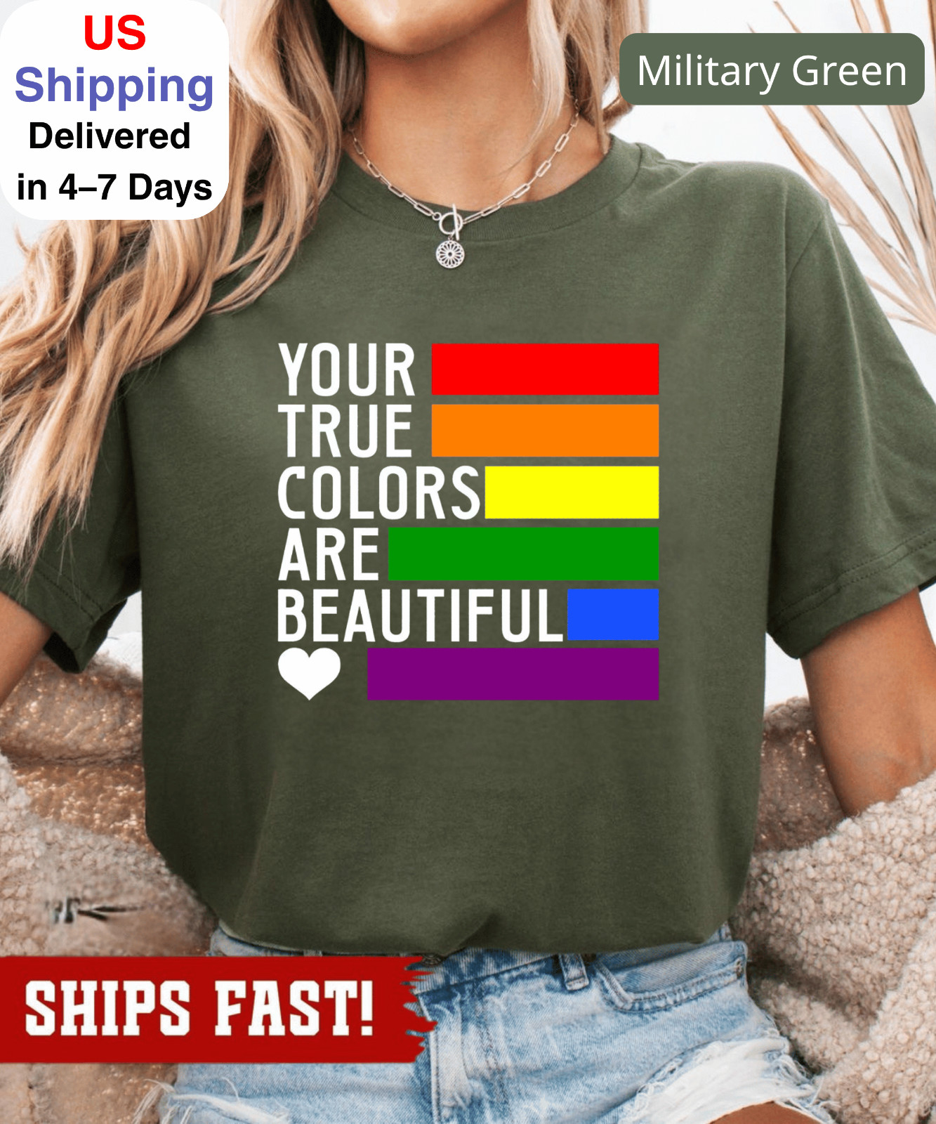Your True Colors are Beautiful Shirt, Pride Month Shirt, LGBTQ Shirt, Love is Lo