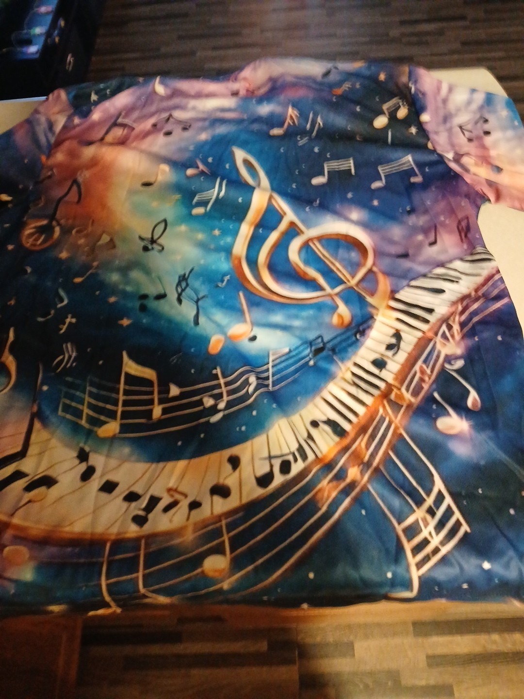 Stretch Shirt Musical 🎼 Design Colorful Unique Design.
