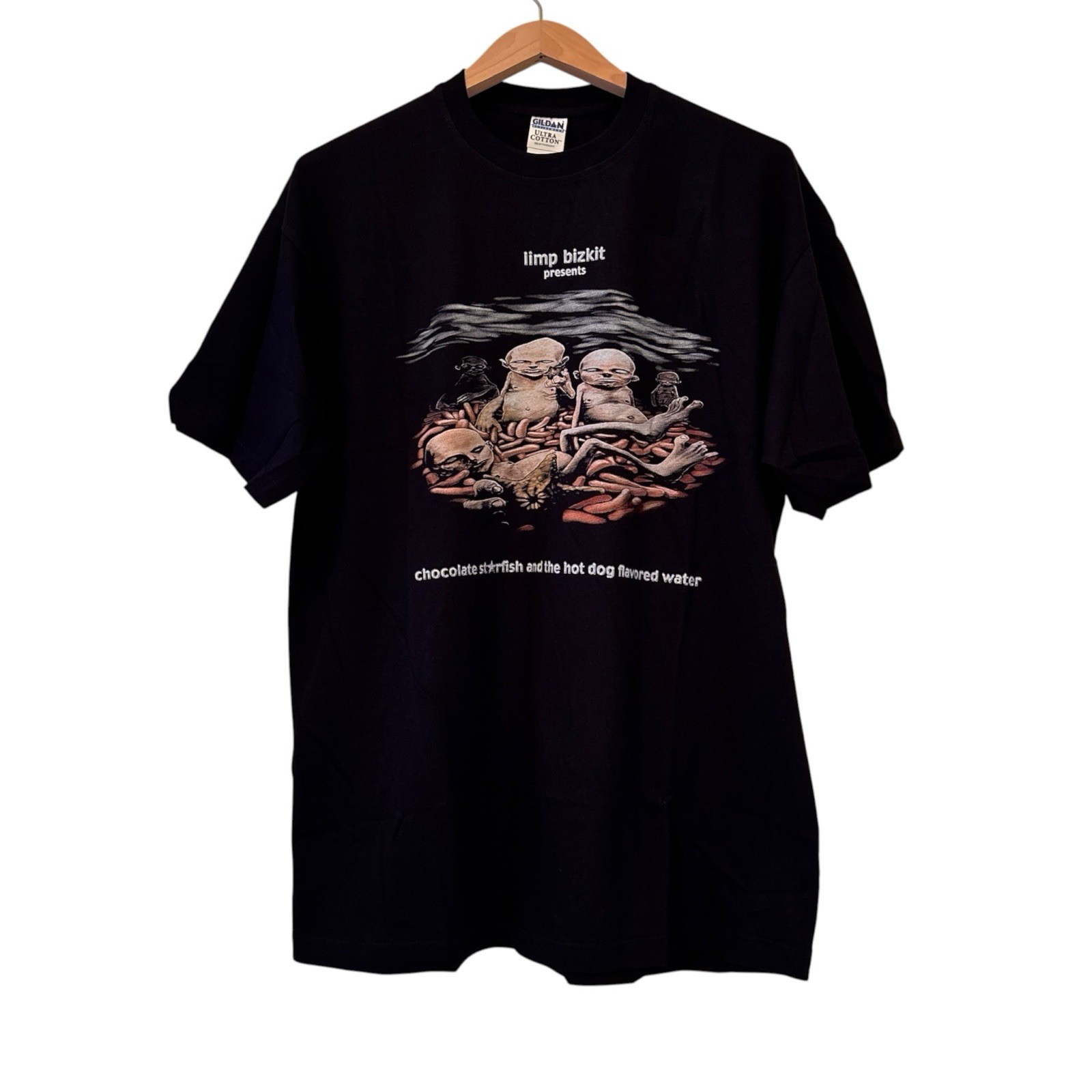 Limp Bizkit Chocolate Starfish & The Hotdog Flavored Water T-Shirt REPRINT XL