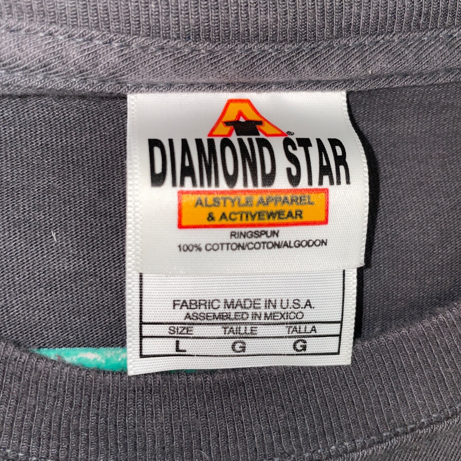 Vintage Diamond Star Original Homeland Security T Shirt Indian Native Mens Large