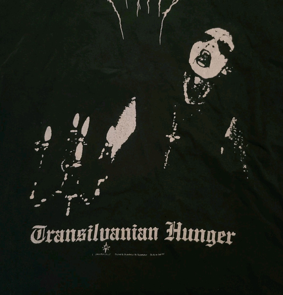 Vintage 1999 EU Darkthrone Transylvanian Hunger Razamataz Made In England Shirt