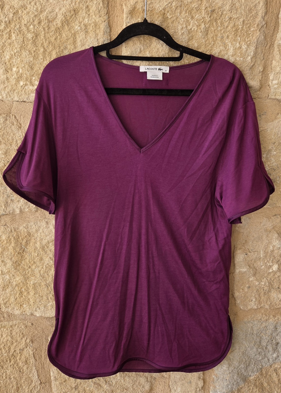 Authentic Women&rsquo;s Lacoste V-Neck T-Shirt