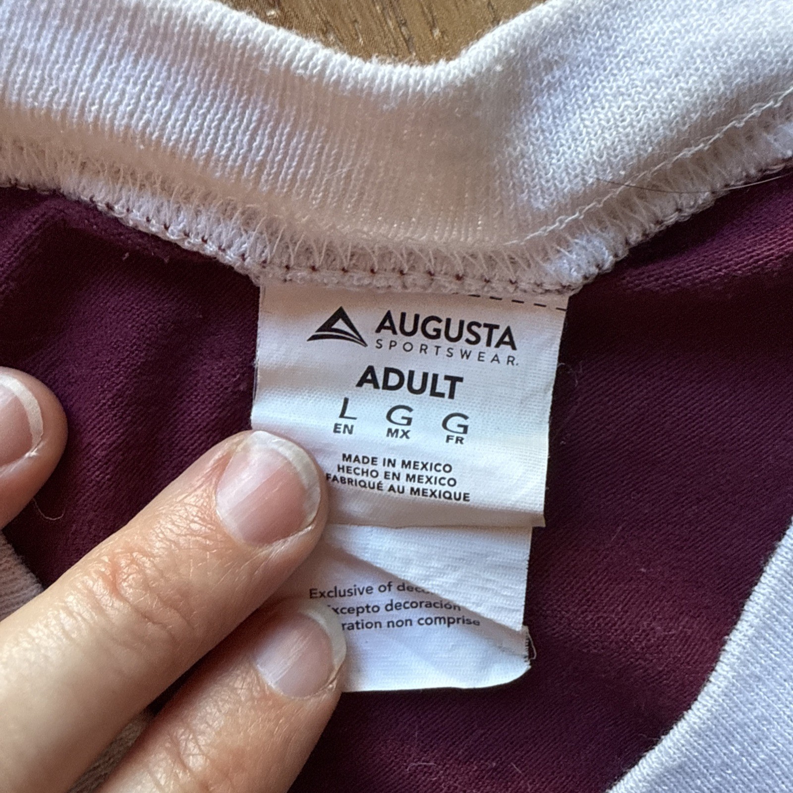 Closets are for Clothes The Other Team Maroon Raglan Sleeve Shirt Retro Sz L