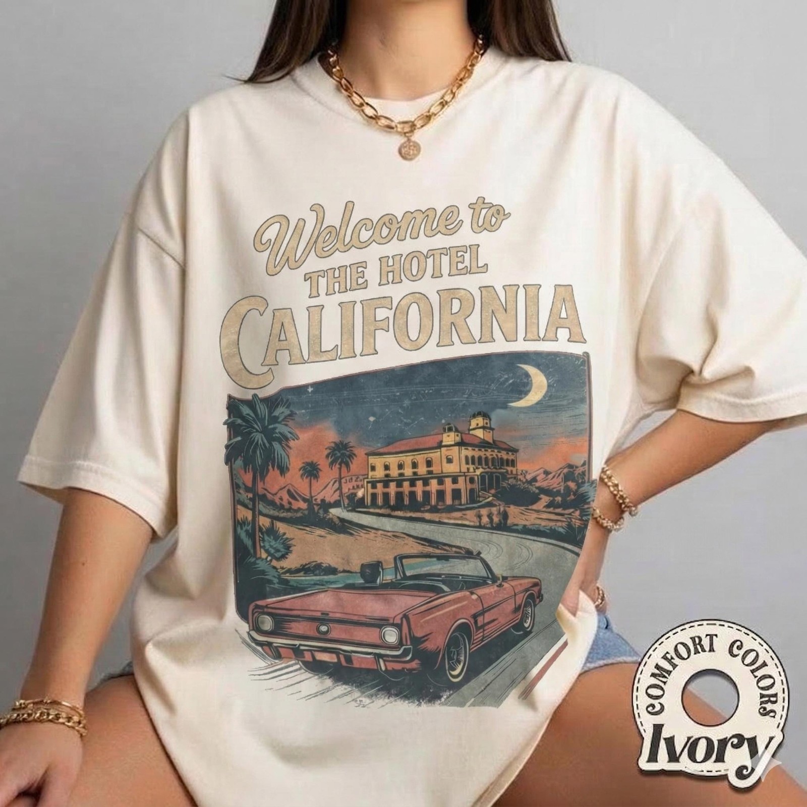Retro 70s Rock Shirt, Vintage California Graphic T-Shirt, Rock Road Trip Top .