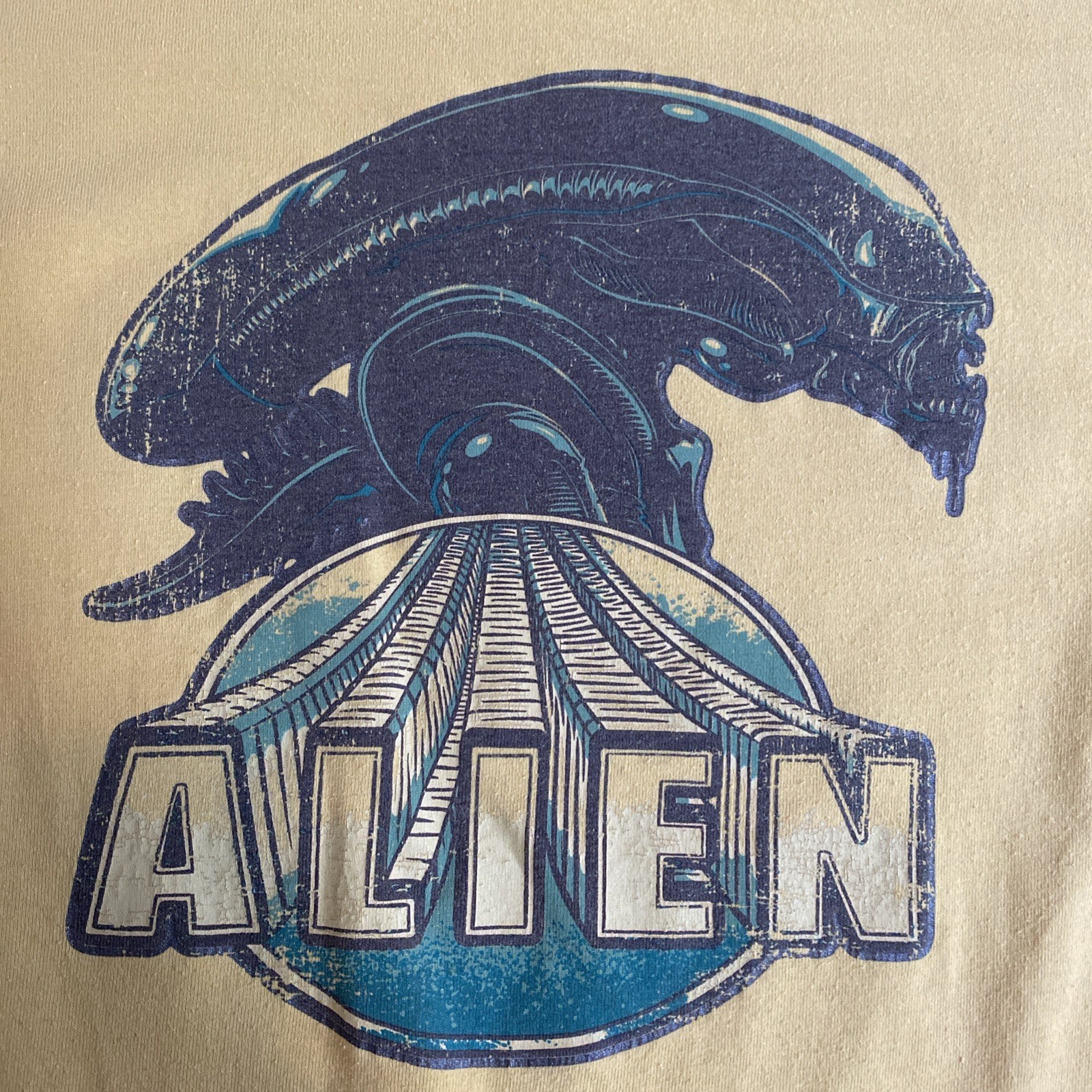 Vintage Alien Movie Ringer Shirt Sz S/M See Description