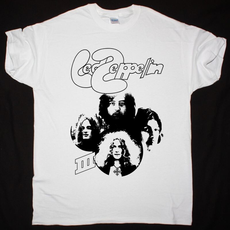 LED ZEPPELIN III NEW WHITE Men S-234XL T-shirt NG2797