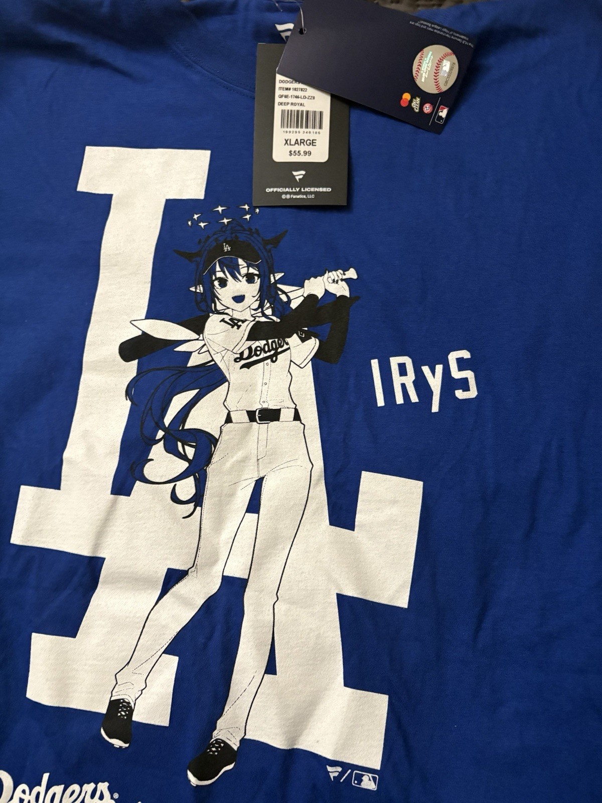 hololive irys dodger shirt XL￼