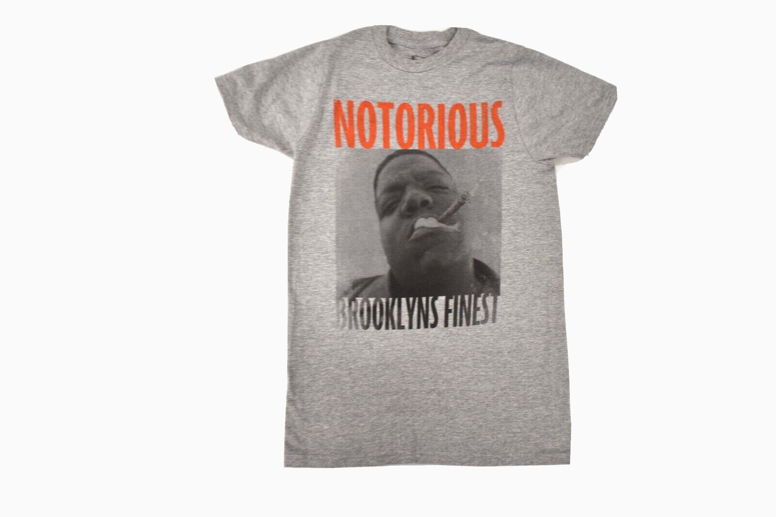 Brooklyn Mint Mens Notorious BIG Brooklyn&rsquo;s Finest Gray Shirt New XS-2XL