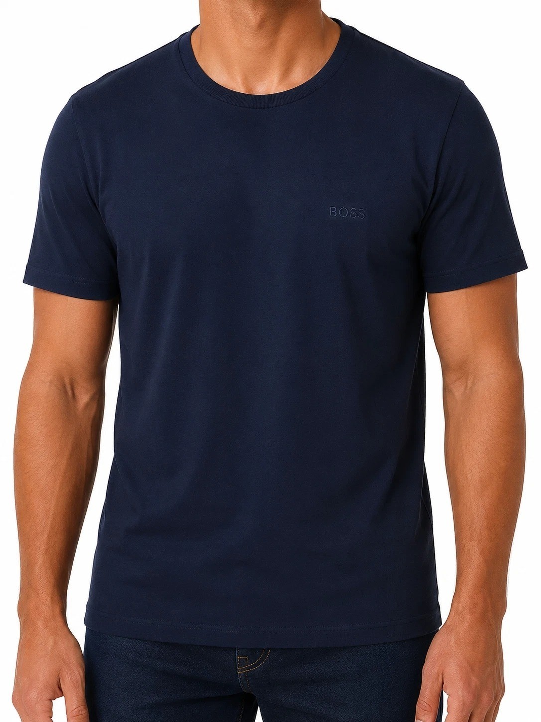 NWT Hugo Boss Men&rsquo;s S Cotton T-Shirt Crew Neck Classic Fit Black Short sleeve