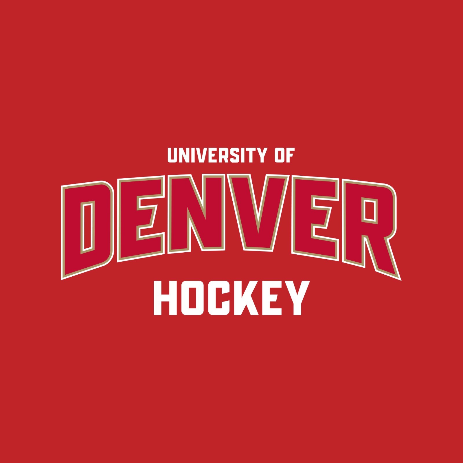 UGP Campus Apparel NCAA University Denver Arch Logo Hockey Sports Team T-Shirt