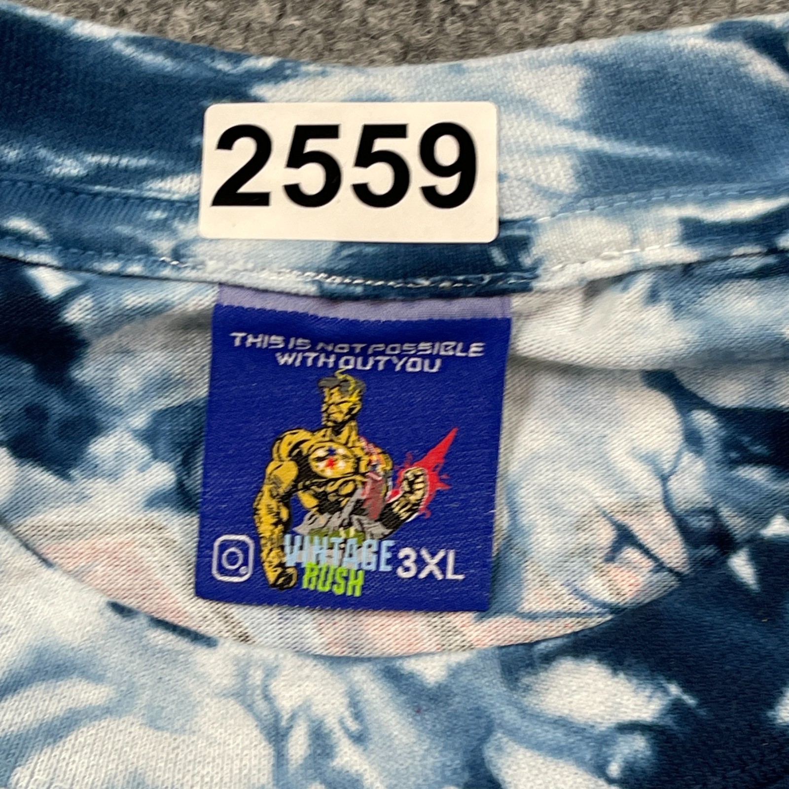 Vintage-Rush Transformers Optimus Prime Anime Art Shirt 3XL 28×35 Tie-Dye