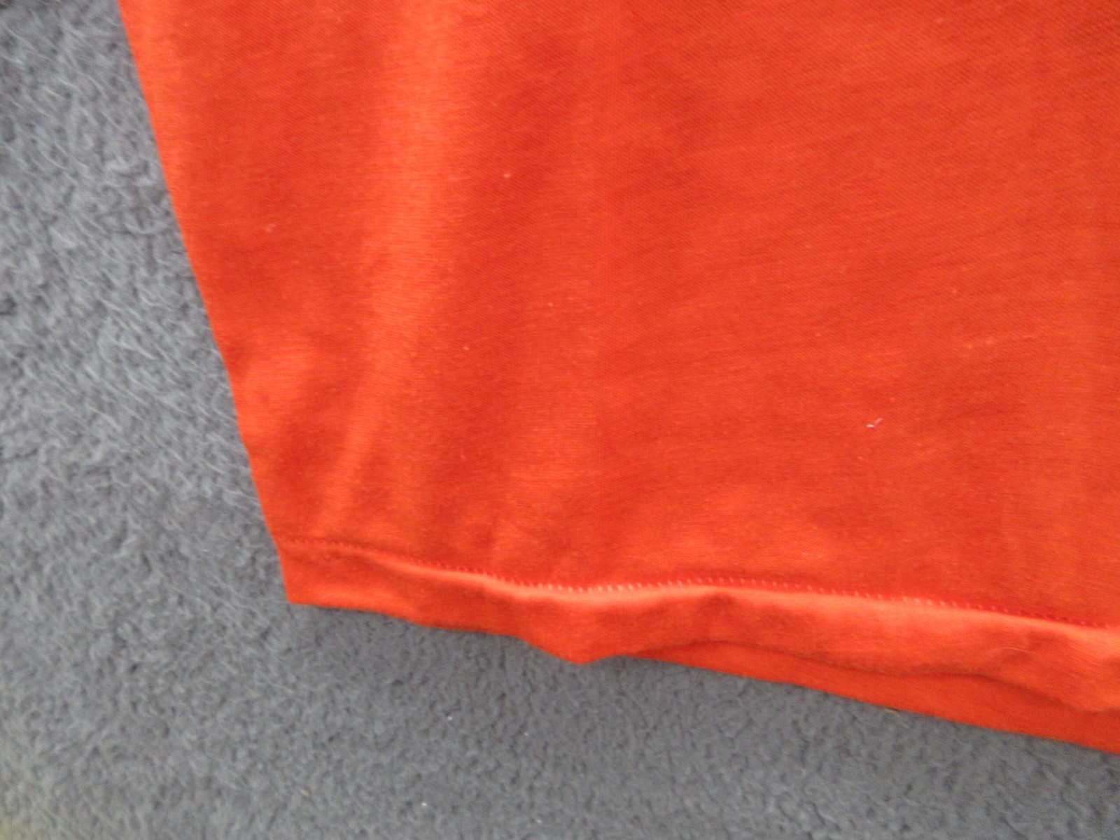 Vintage NWOT Bantam Men&rsquo;s Small Orange Solid Plain T-shirt