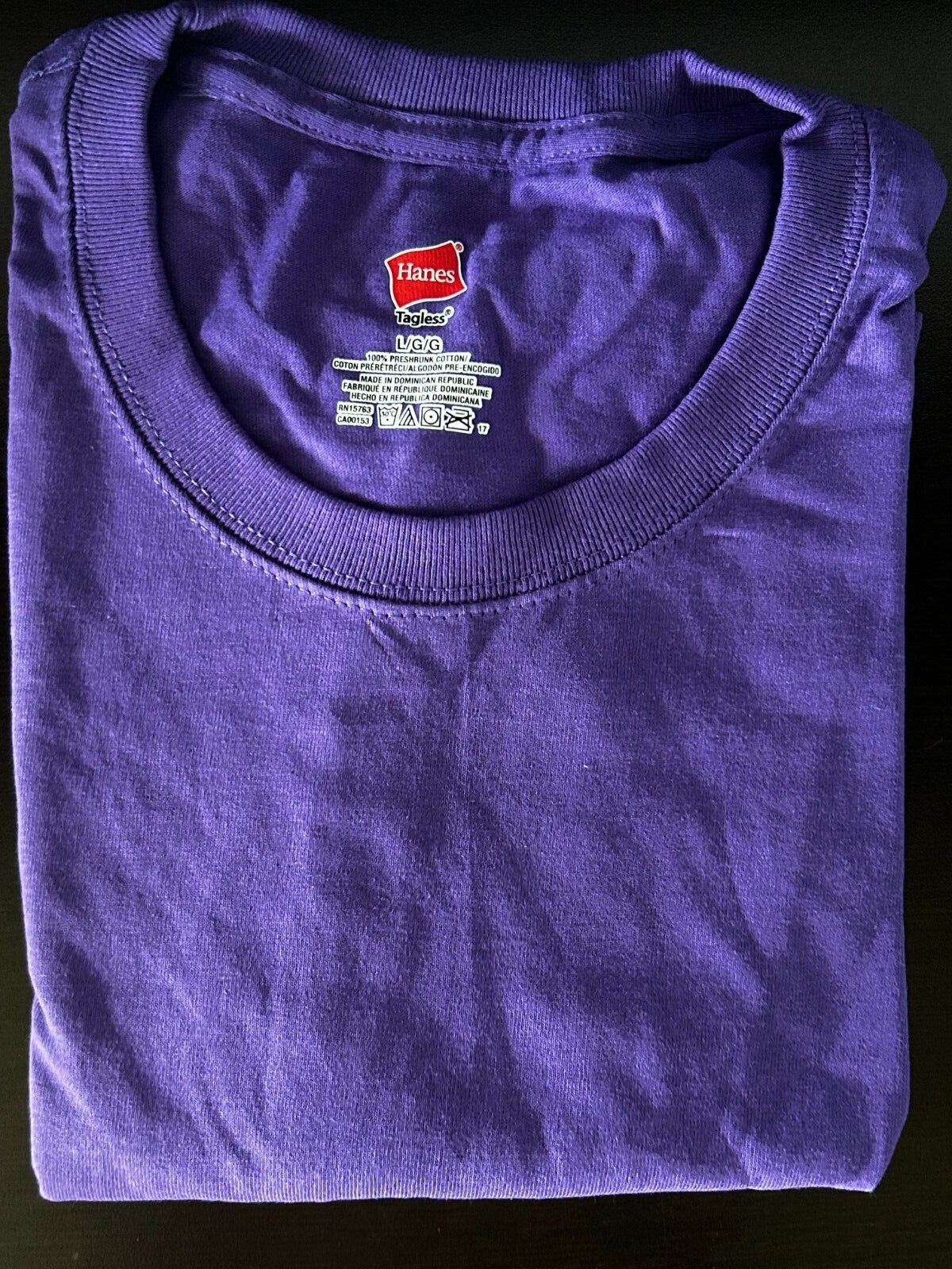 Hanes Tagless 100% Preshrunk Cotton Men&rsquo;s Size Large Tee Shirts Many Colors
