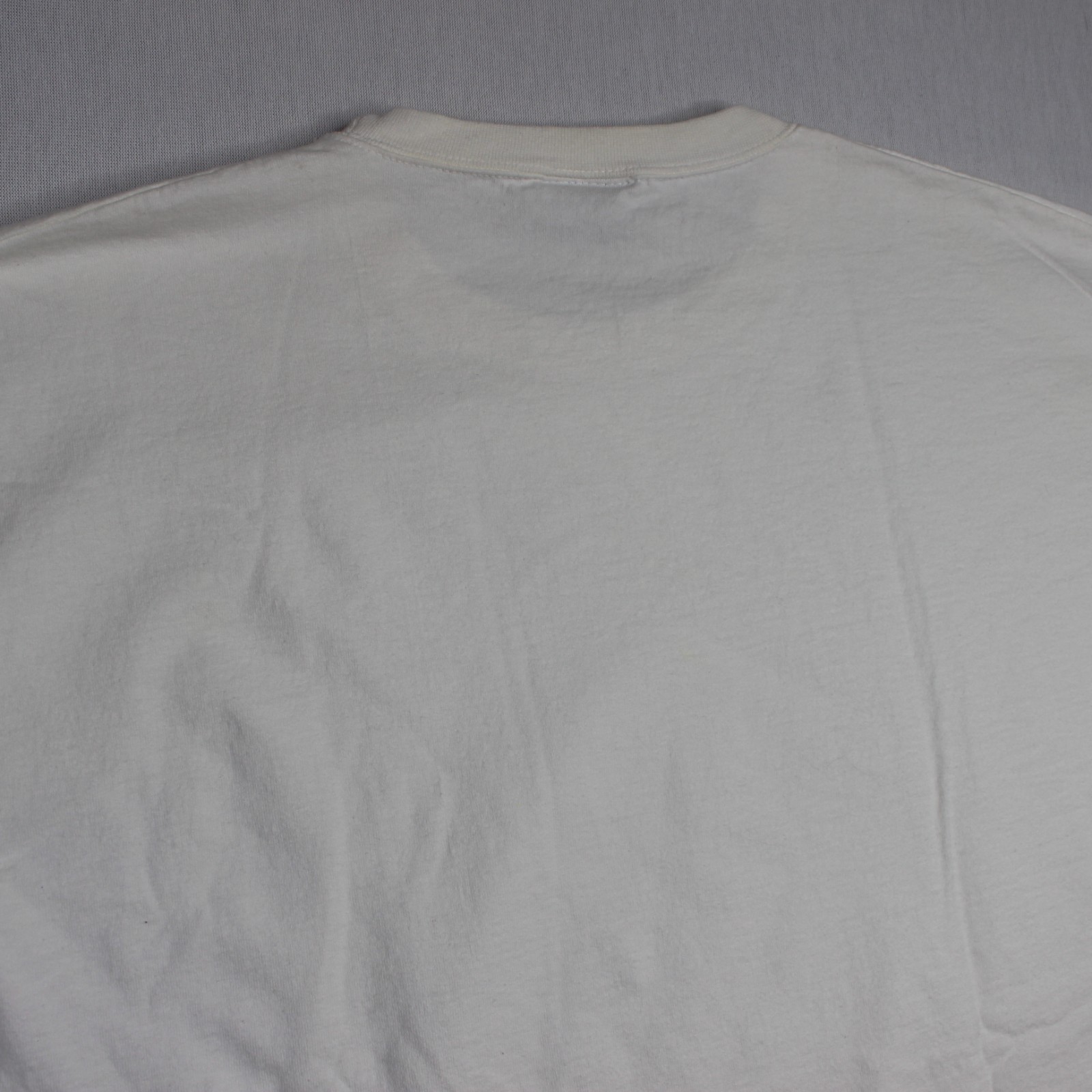 Vintage Pluma T Shirt Blank XL White Heavyweight Cotton 90s Casual RARE distress