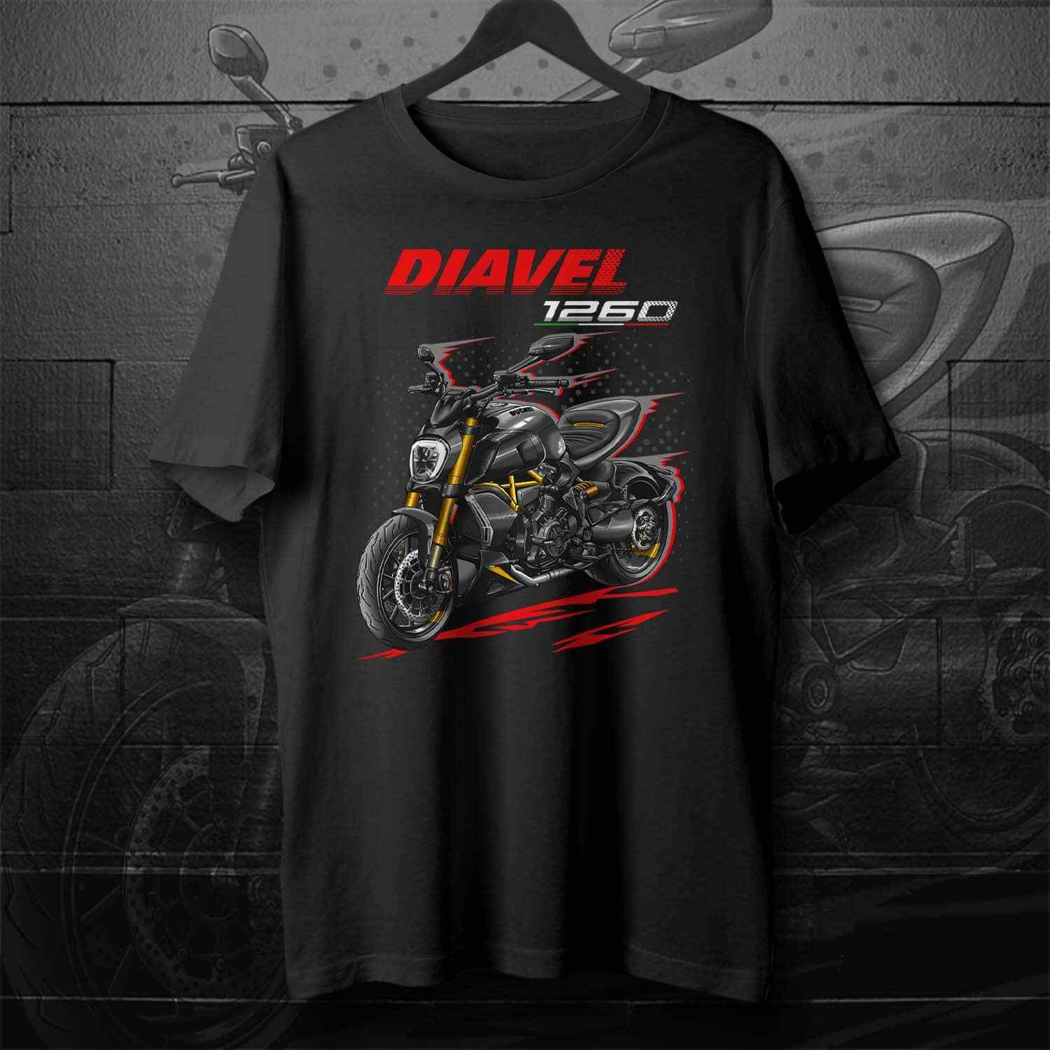 T-Shirt Ducati Diavel 1260, Motorcycle Tee Shirt for Riders